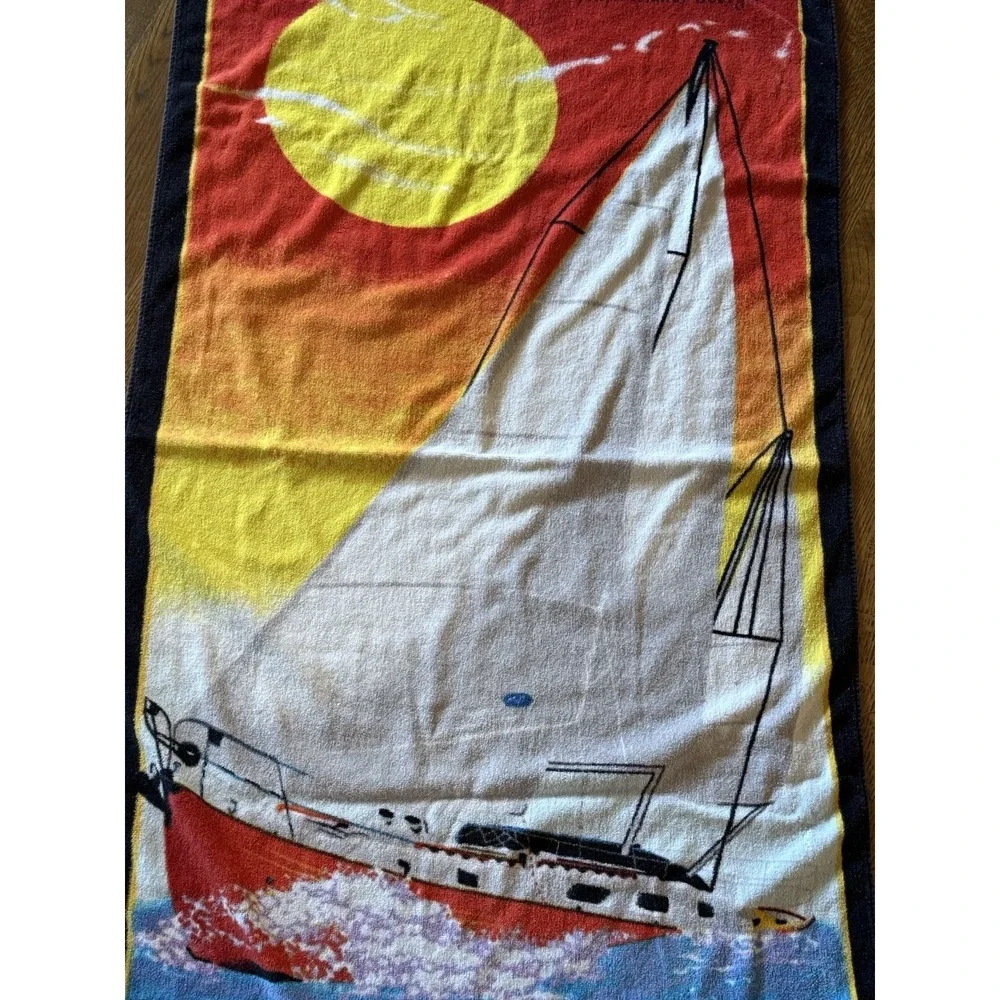 RARE Y2K Jekyll Island Beach Towel Sherry Mfg